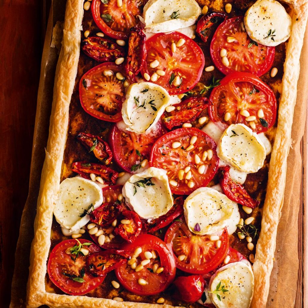 Tomato tarts with roasted garlic & goat’s cheese – R & L Holt Ltd.